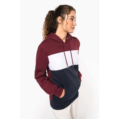 Sudadera tricolor unisex