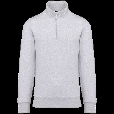 Sudadera 1/4 Cremallera Algodón Ash Heather Xs