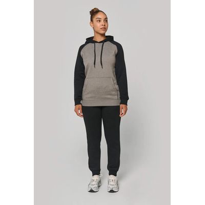 Sudadera bicolor con capucha