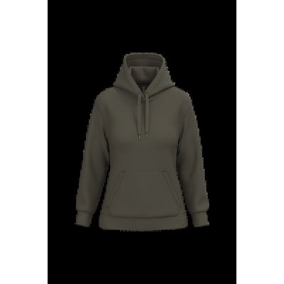 Sudadera de mujer con capucha y bolsillos Dark Khaki Xl