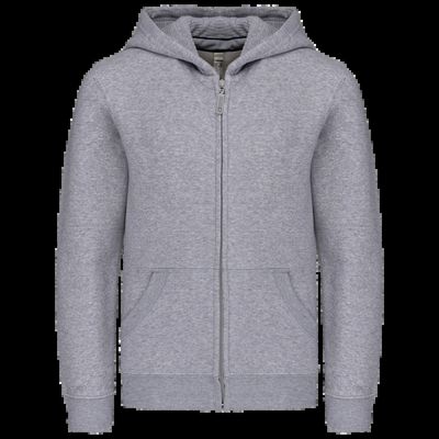 Sudadera infantil con cremallera y capucha Oxford Grey 12/14 Ans