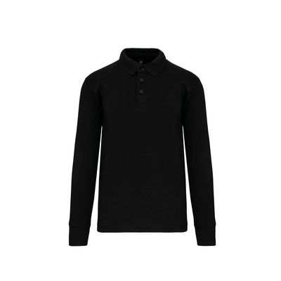 Sudadera cuello polo Black Xs