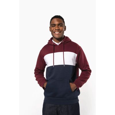 Sudadera tricolor unisex