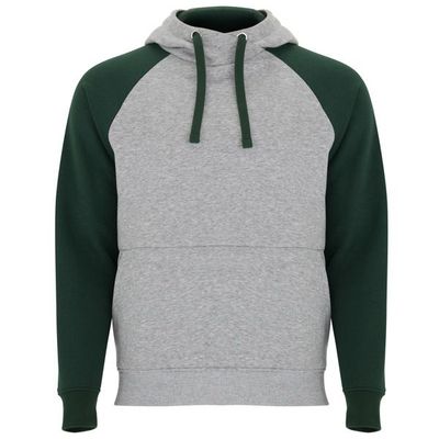 Sudadera unisex bicolor Gris Vigore/Verde Botella S