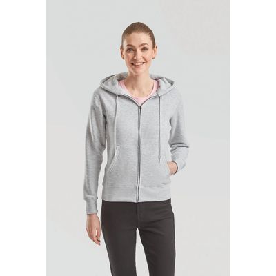 Sudadera cremallera y capucha mujer