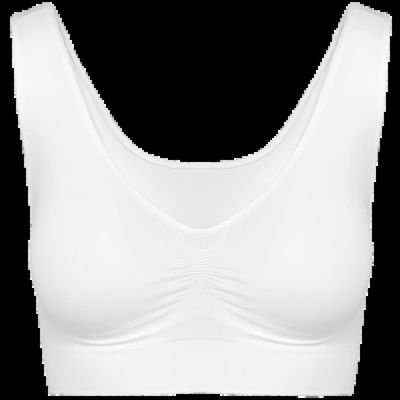 Sujetador sin costuras White Xl/Xxl