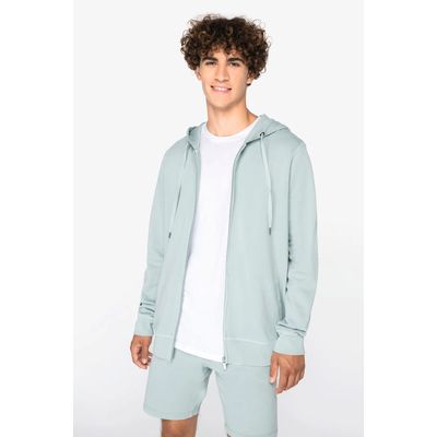 Sudadera organic con cremallera y capucha