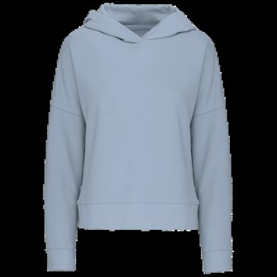 Sudadera algodón orgánico capucha mujer Aquamarine S/M