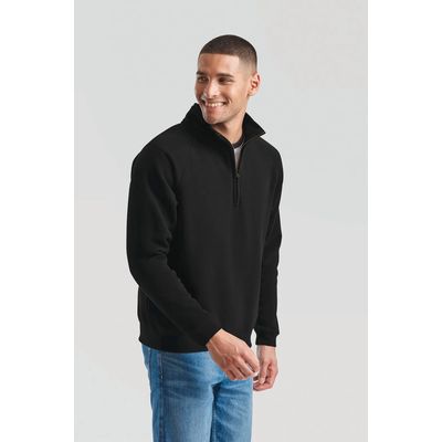 Sudadera con cremallera de cuello alto