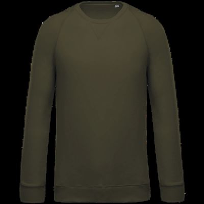 Sudadera colores lisos de algodón Mossy Green Xl