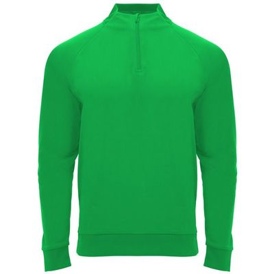 Sudadera cuello con media cremallera Verde Helecho 6