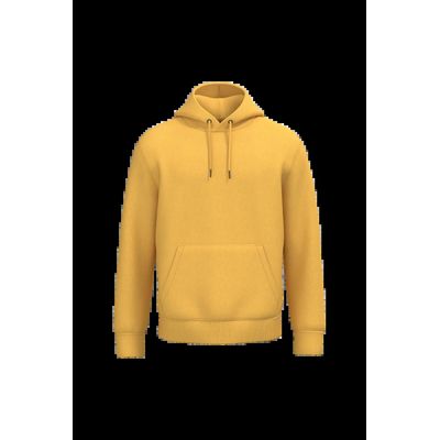 Sudadera algodón orgánico con capucha Sun Yellow M