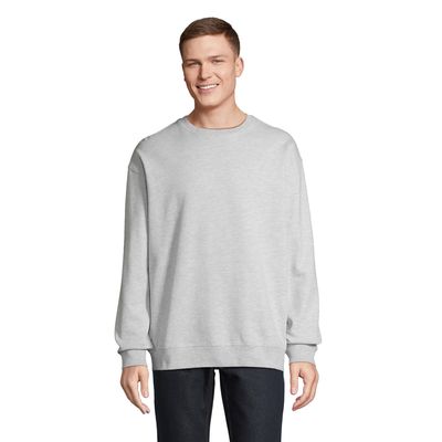 Sudadera Unisex 80% Algodón 20% Poliéster Reciclado Ceniza 3Xl