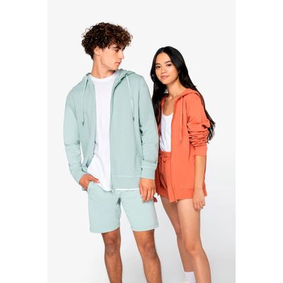 Sudadera organic con cremallera y capucha