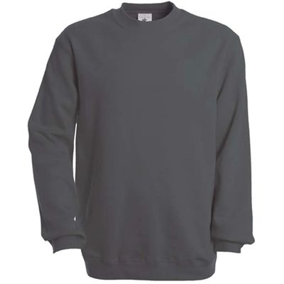 Sudadera algodón cuello redondo Steel Grey L