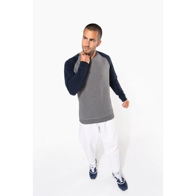 Sudadera bicolor hombre
