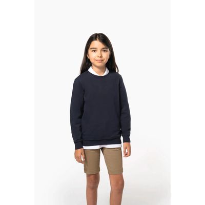 Sudadera infantil felpa perchada ajustada