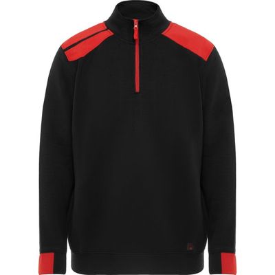 Sudadera Bicolor Cuello Alto Media Cremallera