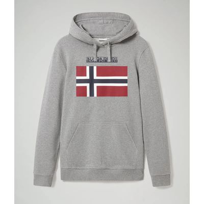 Sudadera con Logotipo de bandera impreso Medium Grey Melange M