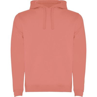 Sudadera con Capucha y Bolsillo Canguro Rojo Pálido L