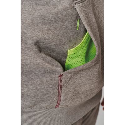 Sudadera bicolor con capucha