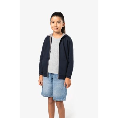 Sudadera con capucha y cremallera para niños