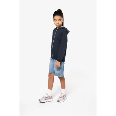 Sudadera con capucha y cremallera para niños