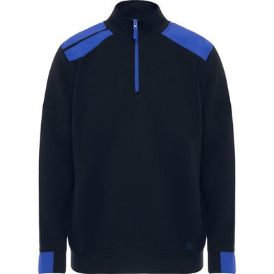 Sudadera Bicolor Cuello Alto Media Cremallera Marino/Royal S