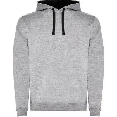 Sudadera con Capucha y Bolsillo Canguro Gris Vigore/Negro 5/6