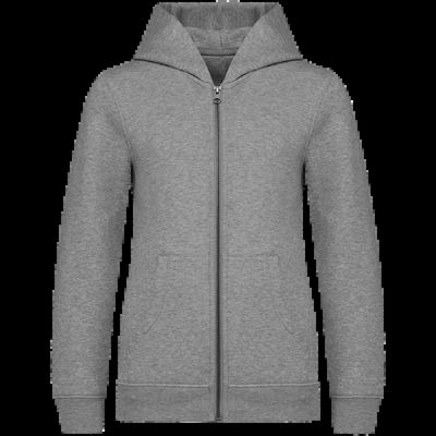 Sudadera infantil con capucha y cremallera Moon Grey Heather 12/14 Ans