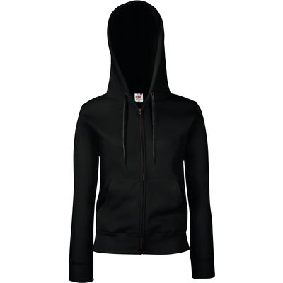 Sudadera cremallera y capucha mujer Black Xl
