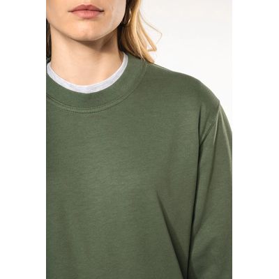 Sudadera algodón poliéster cuello redondo