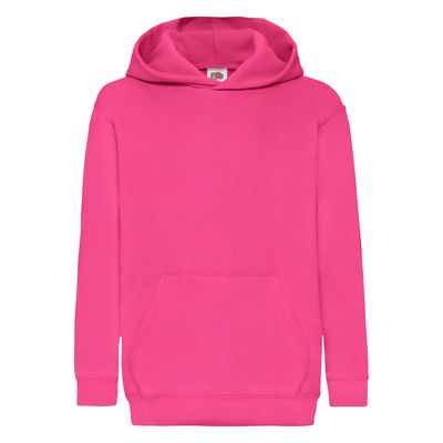 Sudadera clásica capucha niños Fuchsia 12/13 Ans