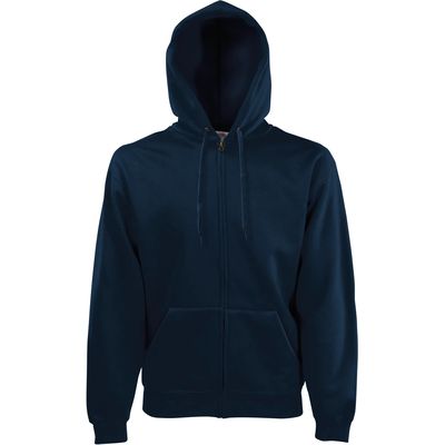 Sudadera básica con cremallera y capucha Deep Navy S