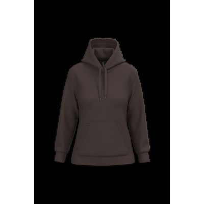 Sudadera de mujer con capucha y bolsillos Chocolate Xl