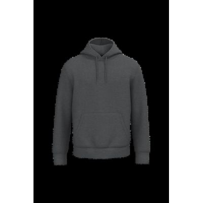 Sudadera algodón orgánico con capucha Volcano Grey Heather Xs