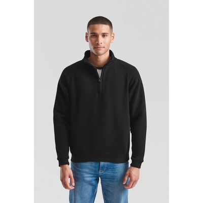Sudadera con cremallera de cuello alto