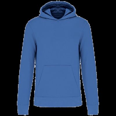 Sudadera capucha algodón orgánico niños Light Royal Blue 8/10 Ans