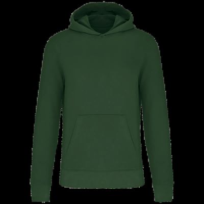 Sudadera capucha algodón orgánico niños Forest Green 8/10 Ans