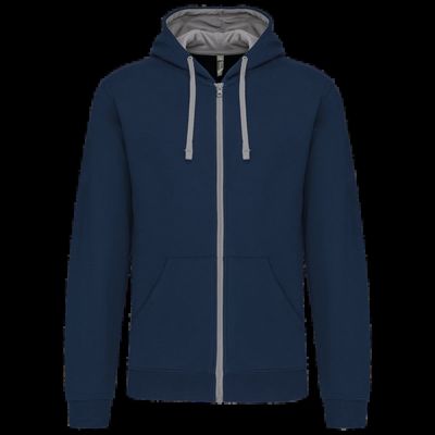 Sudadera Bolsillo con acceso para auriculares Navy / Fine Grey L