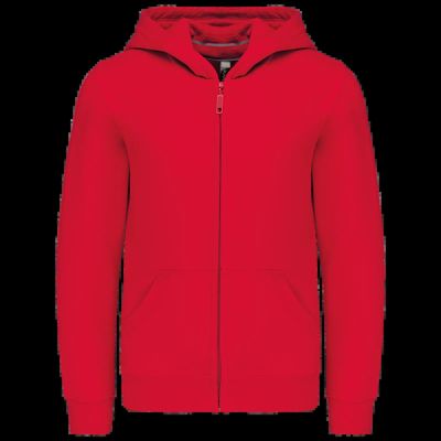 Sudadera infantil con cremallera y capucha Red 8/10 Ans
