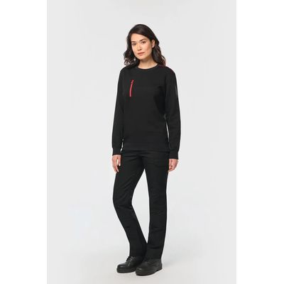 Sudadera unisex con bolsillo a zip