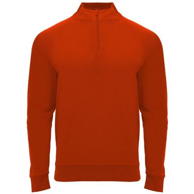 Sudadera cuello con media cremallera Rojo 8