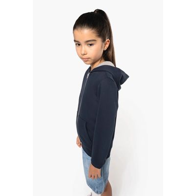 Sudadera con capucha y cremallera para niños