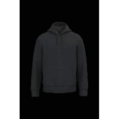 Sudadera algodón orgánico con capucha Black Xxl