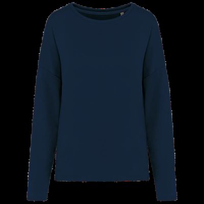 Sudadera amplia para chica Navy L/Xl