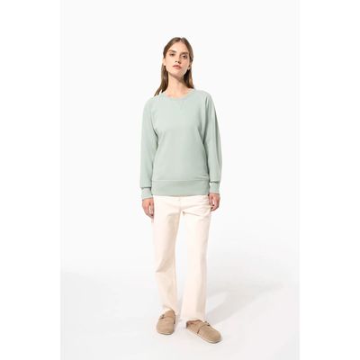 Sudadera algodón orgánico cuello redondo