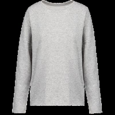 Sudadera amplia para chica Light Grey Heather S/M