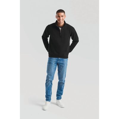Sudadera con cremallera de cuello alto
