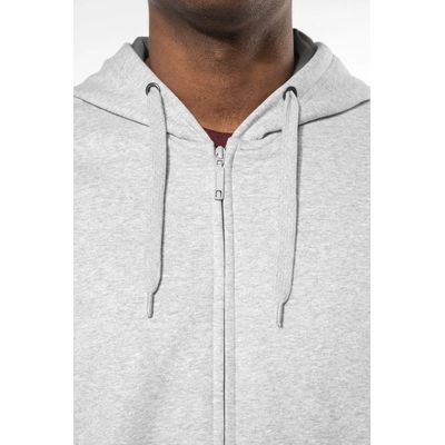 Sudadera capucha y cremallera algodón